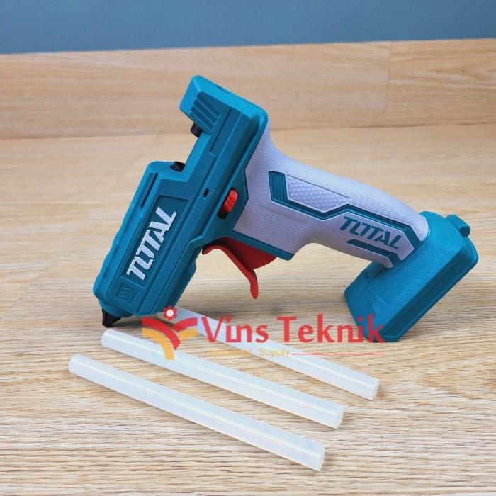 

Mesin Glue Gun Cordless Lem Tembak Baterai 20V Total Tggli2001 078