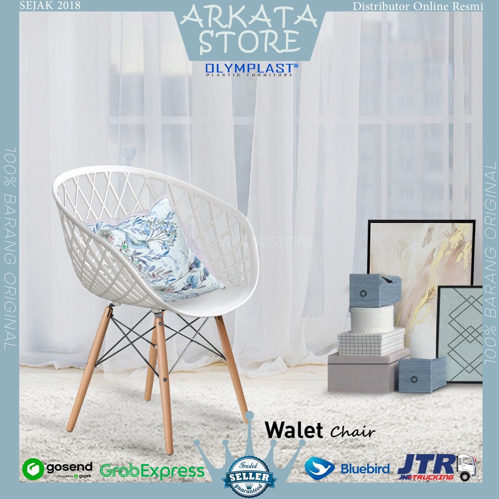 Walet Chair - Kursi Walet Olymplast / Kursi Cafe / Kursi Tamu modern / Kursi Belajar Modern