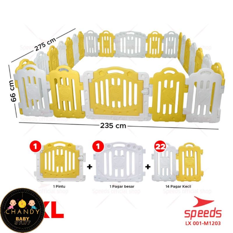 SPEEDS PAGAR BAYI PAGAR ANAK PLAYFENCE SET PAGAR MAINAN ANAK M1203