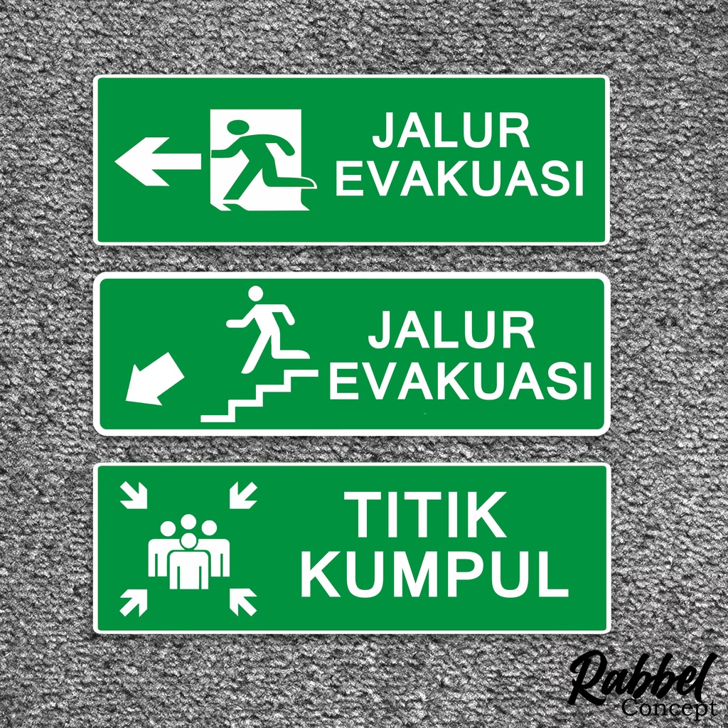 Jual Stiker SIGN Jalur Evakuasi | Shopee Indonesia