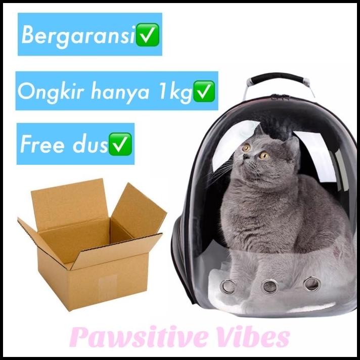 Tas Astronot Xtra Jaring |Tas Astronot Kucing Anjing | Pet Cargo Murah