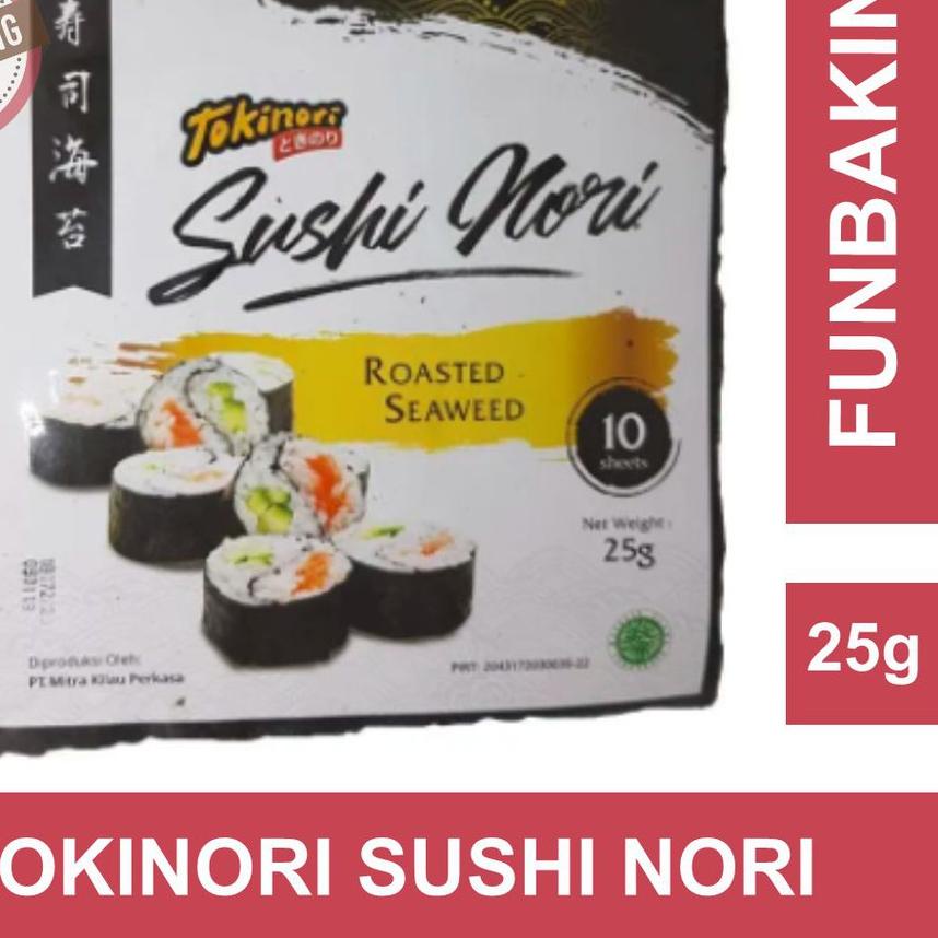 

limited STOCK!FunBaking - Tokinori Sushi Nori HALAL 10Lbr Rumput Laut Sushi Korea|SQ2