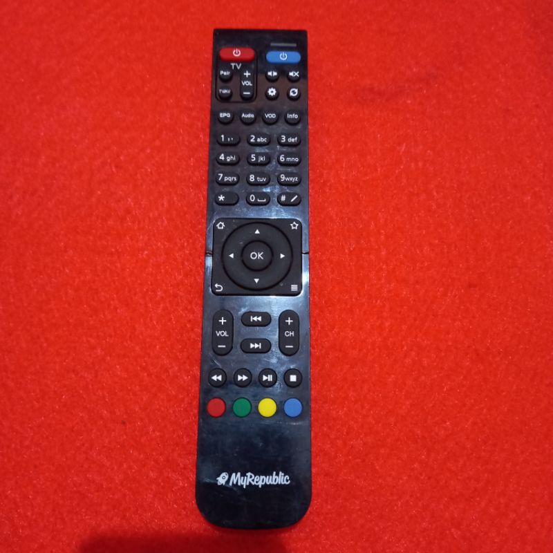 Remote TV MyRepublic Hitam Original Asli .