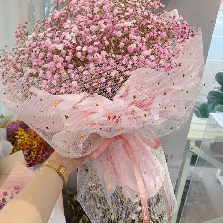 

Flash Sale Flower Wrapping Paper Motif Bulan Bintang / Mesh Roll / Kertas Buket Bunga Florist Motif Space ナ