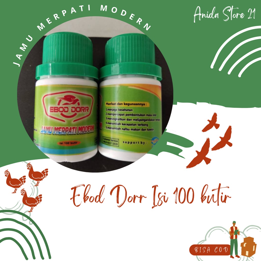 Ebod Dorr Jamu Merpati Modern Isi 100 Butir