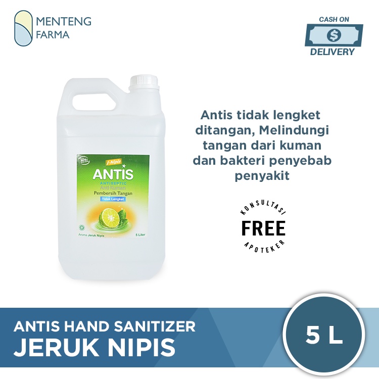 Antis Hand Sanitizer Kemasan Refill 5 Liter