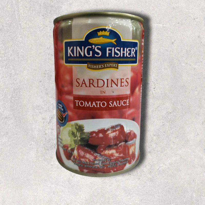 

Kings fisher Sarden saus tomat 425gr