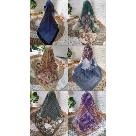 [juragan.ashfa] Hijab Voal Segi Empat Tidak Mudah Kusut 110 Jilbab Kerudung Segi 4 Segiempat Motif M