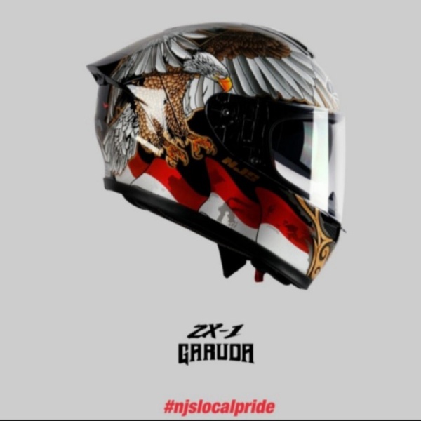 Jual parts Helm NJS ZX-1 Garuda Special Edition Size L 26SZ2 Murah