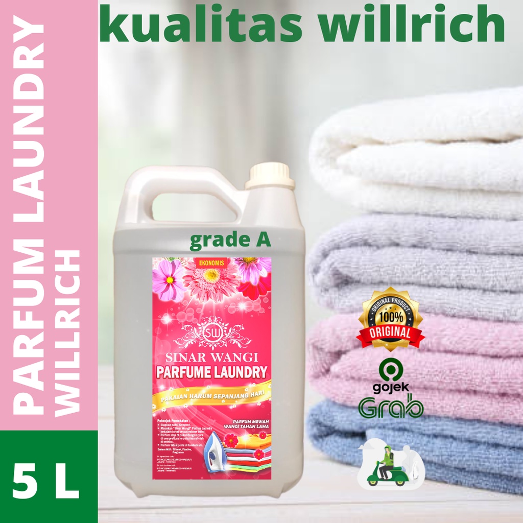 Laundry Parfum Pewangi  Pakaian Willrich Berkualitas 5 Liter