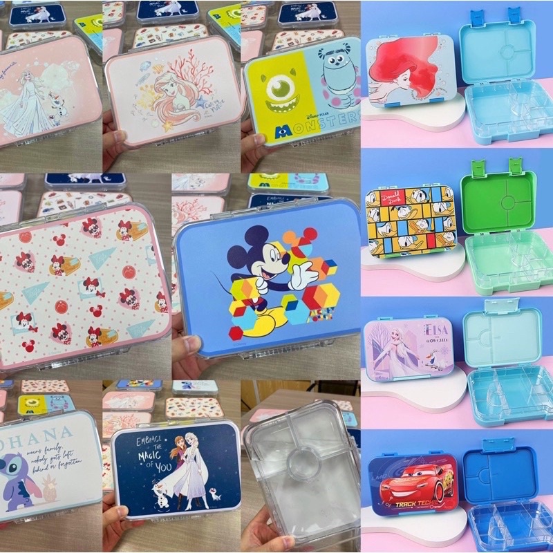 Disney tritan lunch box kotak makan bpa free tema Disneyl - kado anak sekolah - hadiah anak - hadiah siswa