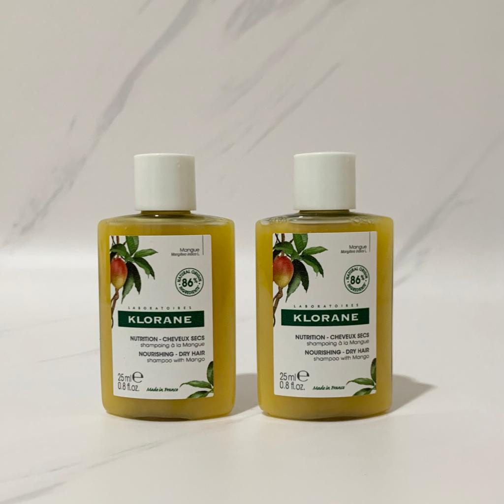 Jual Klorane Nourishing Shampoo with Mango 25 ML / Mini Travel size
