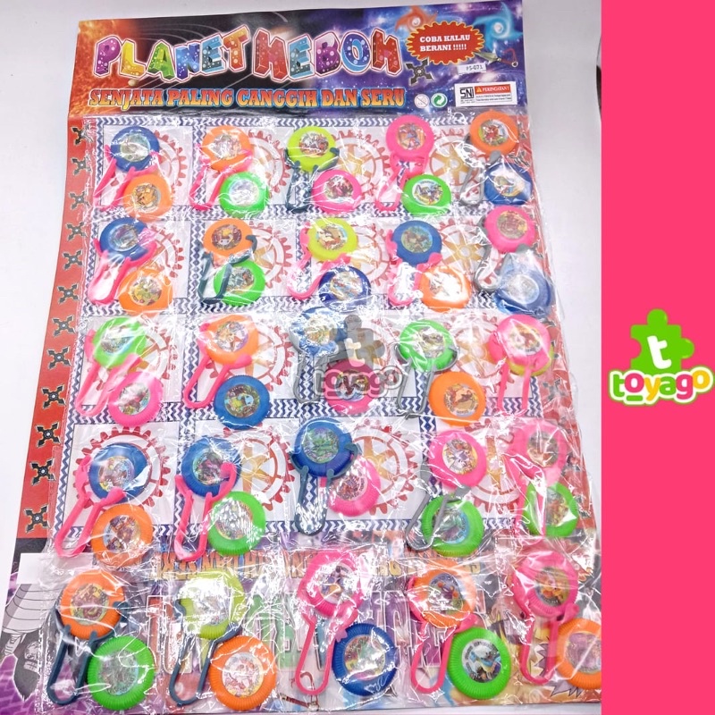 Tazos Lembaran/Piring Terbang Pencet PH Isi 25pcs Grosir Murah