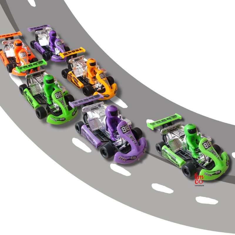 Mainan Mobil Balap GoKart Pullback | Mobil Balap Mini Mainan Anak