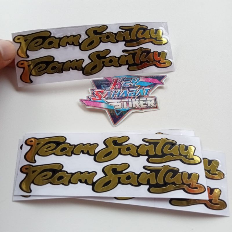 sticker team santuy cutting
