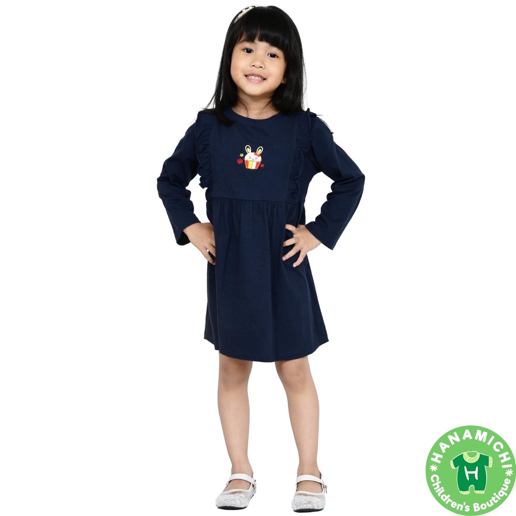 Hanamichi OLIN Dress Anak Premium Lengan Panjang Balita