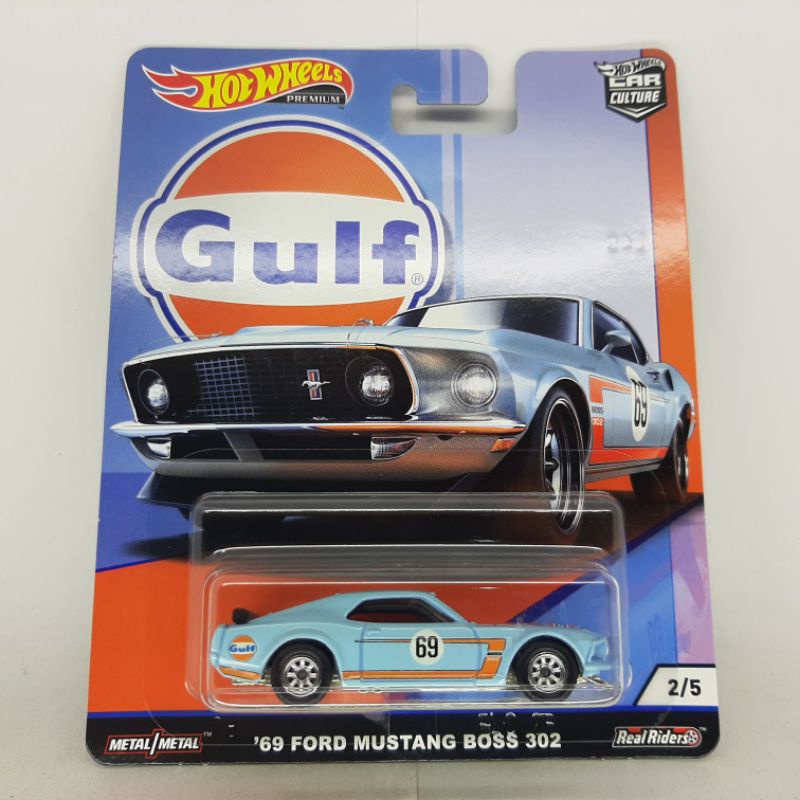 HOT WHEELS 69 FORD MUSTANG BOSS 302 - GULF - PREMIUM