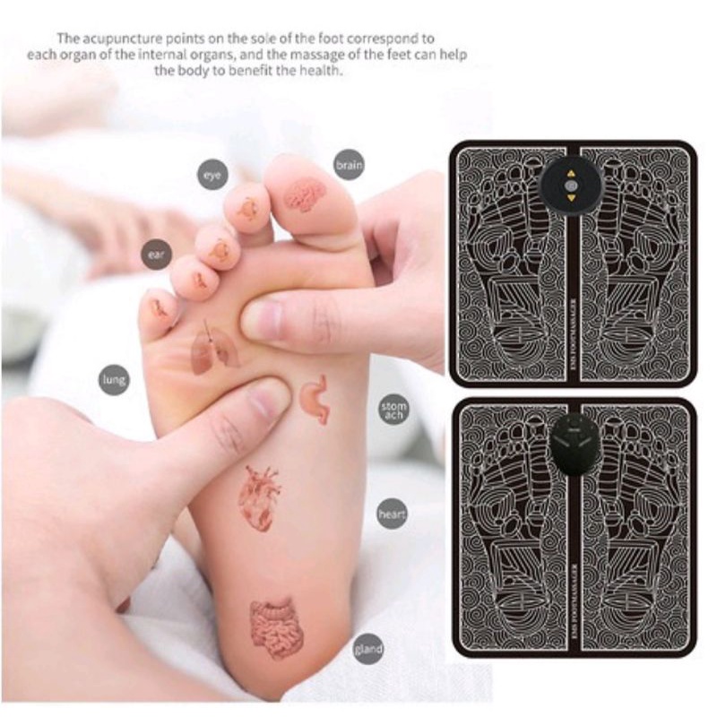 ELECTRIC EMS FOOT massager machine foot massage pad mat