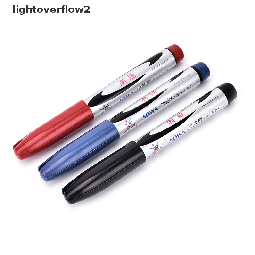 (lightoverflow2) 1pc Spidol Tinta Minyak Ekstra Halus Untuk Perlengkapan Sekolah (ID)