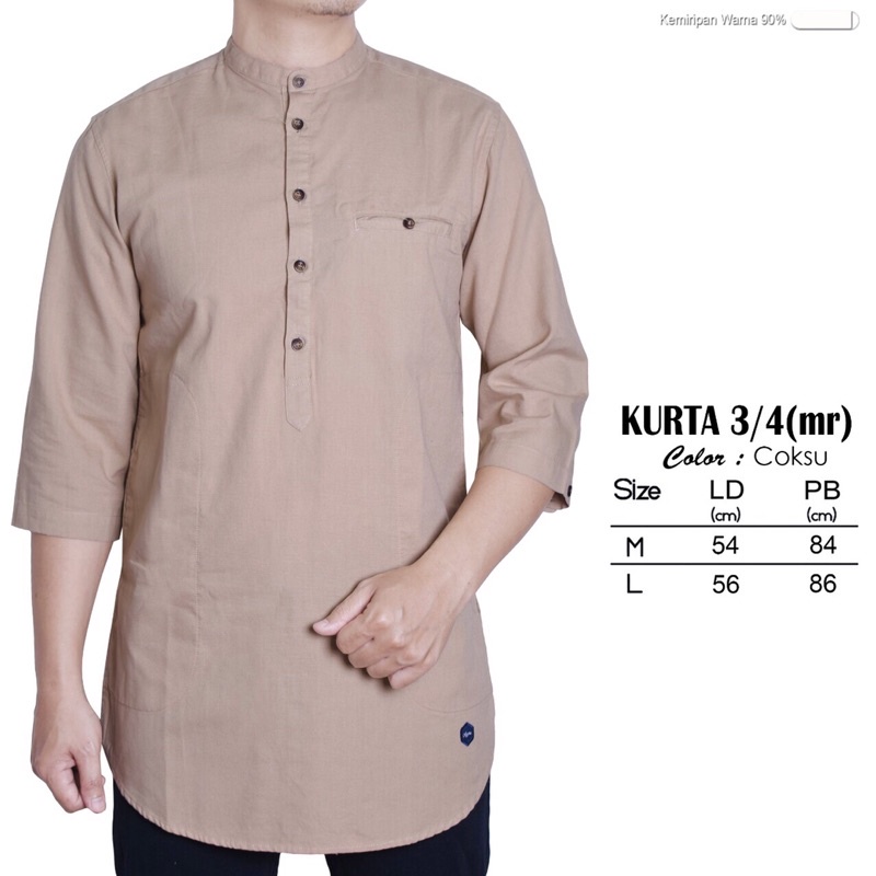 KURTA 3/4 Koko Kurta Lengan 3/4 Original Brand Agera