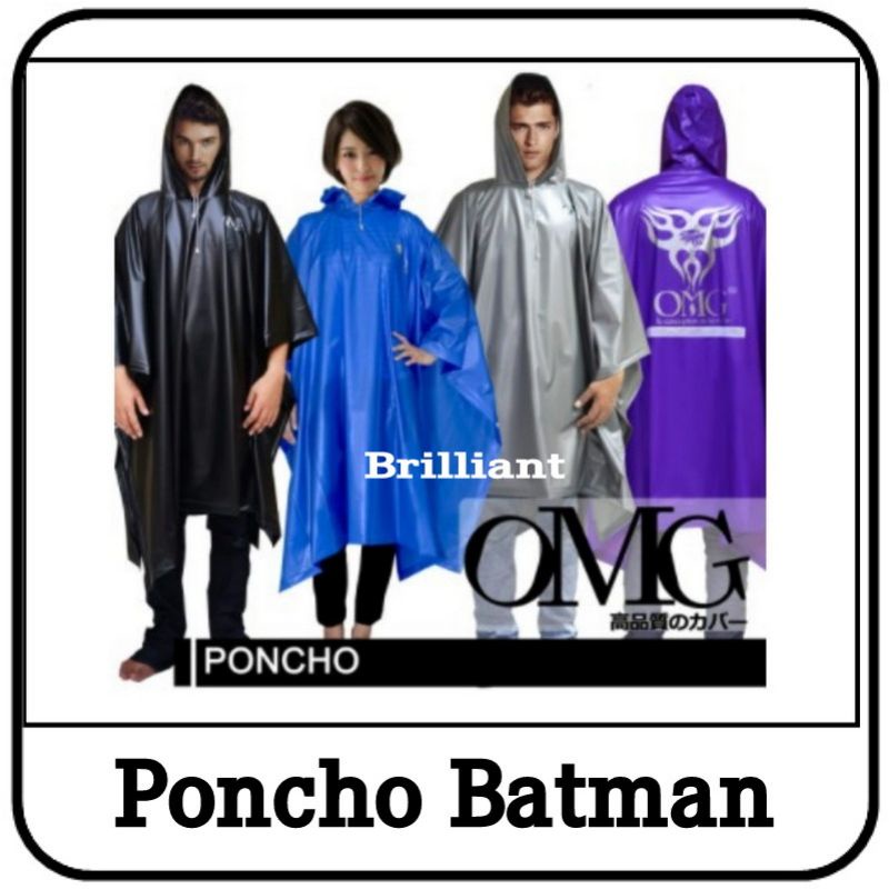 Jas Hujan OMG - Poncho / Poncho + Lengan / Poncho 2 Kepala / Jaket + Celana