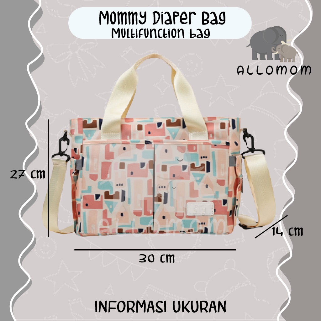 ( IMPORT ) Tas Selempang Bayi / Diaper Bag / Travelling Baby Bag Multifungsi Ukuran Besar Muat Banyak