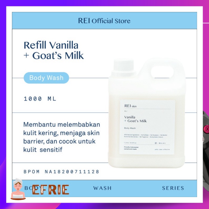1 LITRE VANILLA AND GOAT’S MILK BODY WASH LIMITED