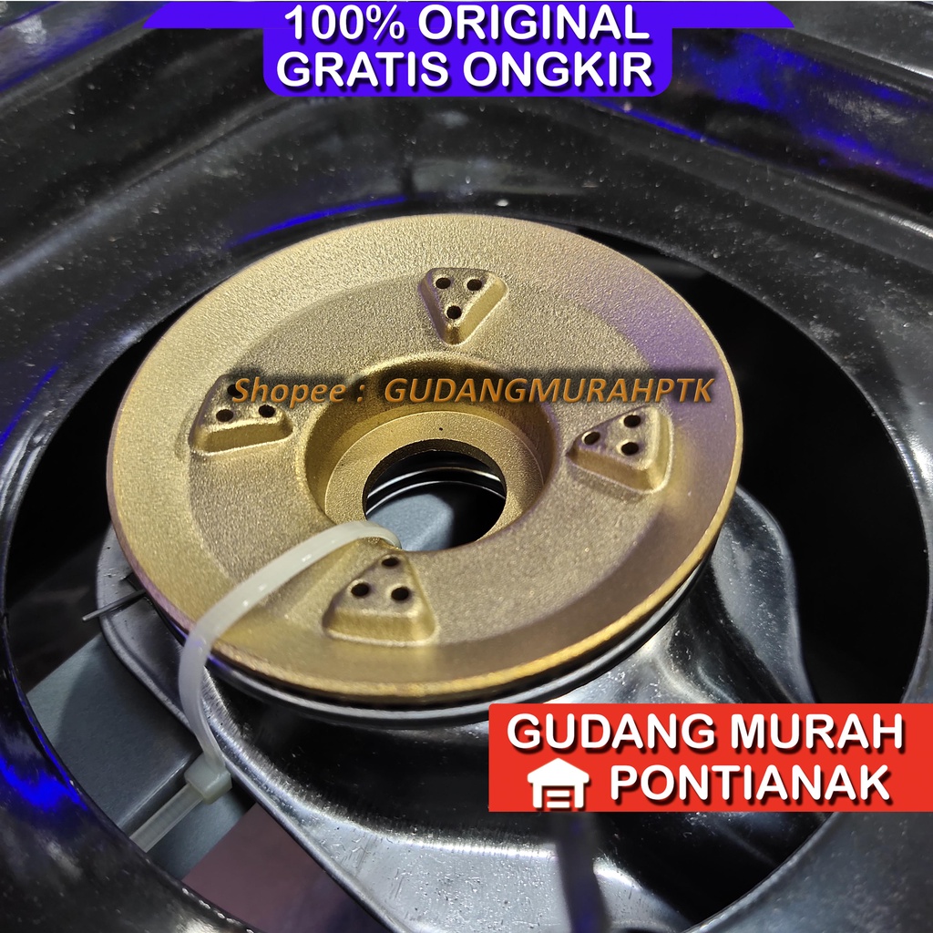 Kompor Gas Maspion 2 Tungku Double Burner LPG MKG-709C Hitam 709 Stove