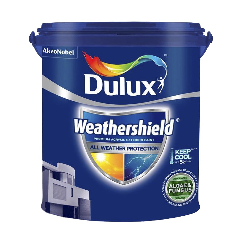 DULUX WEATHERSHIELD PRO DS BRILLIANT WHITE PAIL 20LITER
