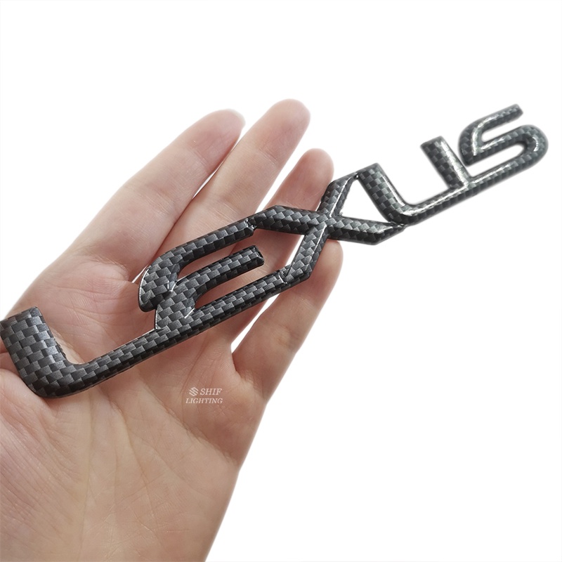 1pc Stiker Emblem Logo LEXUS Bahan ABS Carbon Fiber Untuk Mobil LEXUS