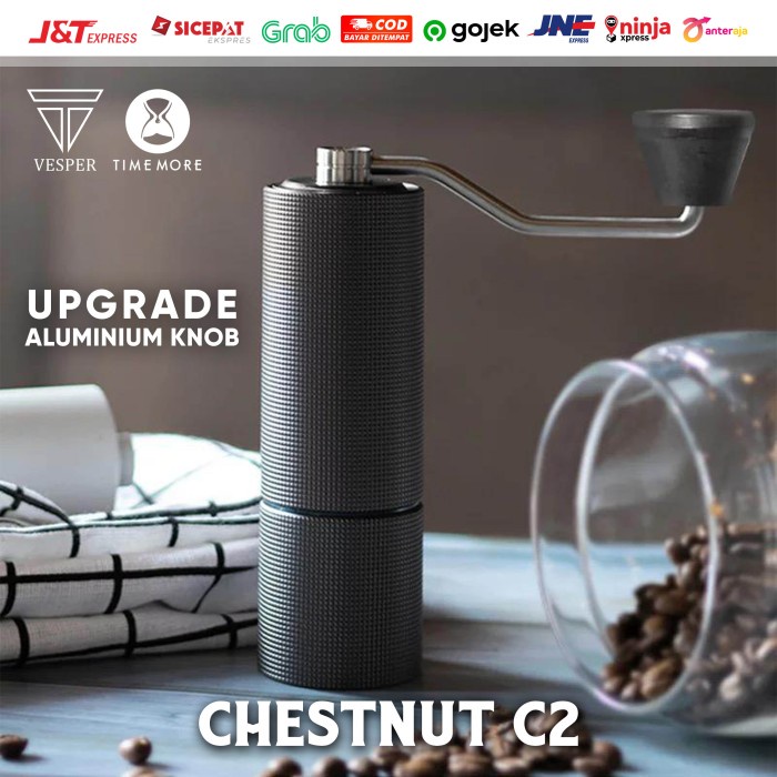 Timemore Coffee Grinder Chesnut C2 / Grinder Kopi Burr Stainless