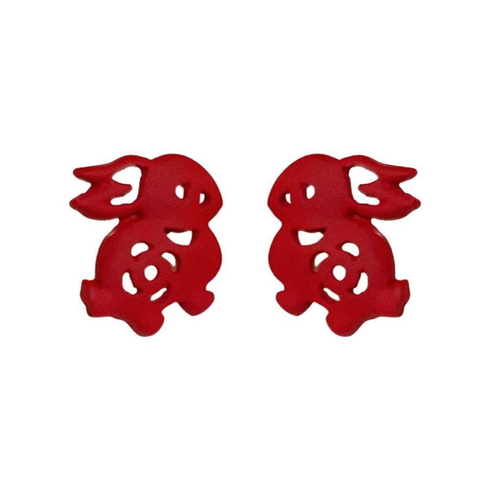 Needway Anting Imlek Gadis Anting Charms Earrings Set Karakter Cina Wanita Ear Hook