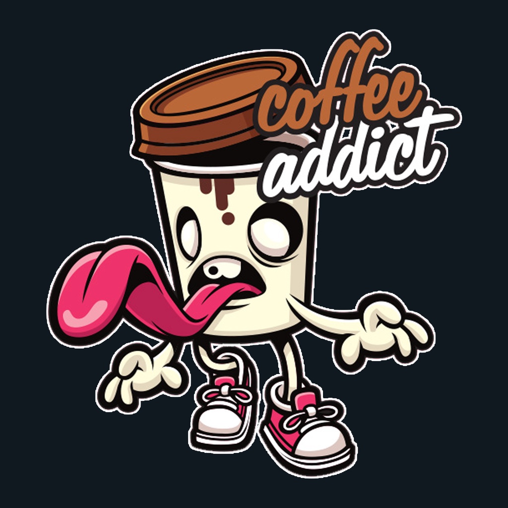 Kaos Pria Combed 30s Coffee Addict