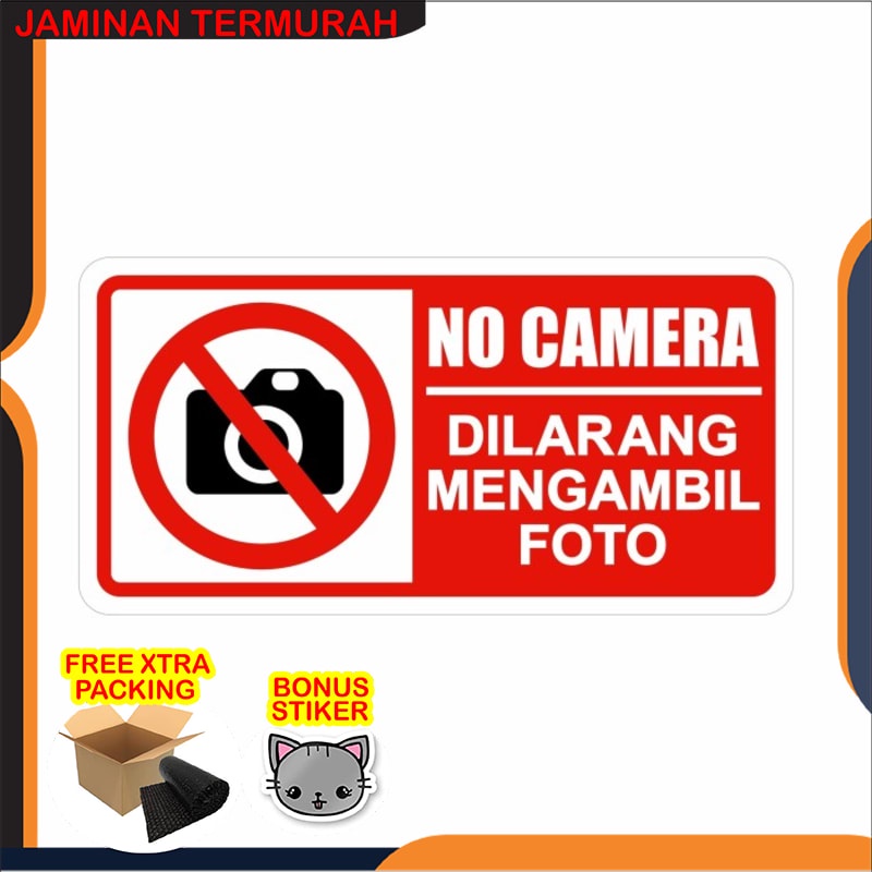 

Promo Rambu Akrilik Dilarang Mengambil Foto 30cm x 15cm Acrylic 2mm Elegan