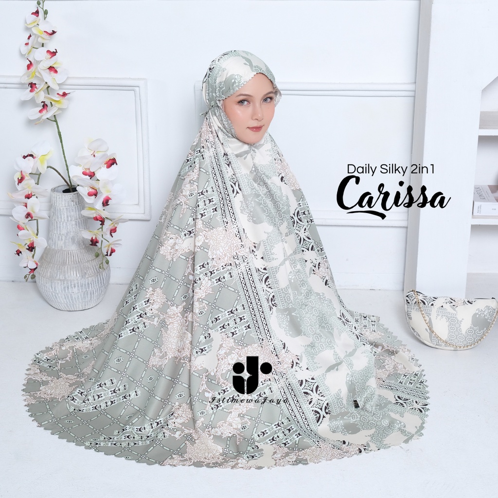 Mukena Dewasa sutra silky 2in1 premium CARISSA