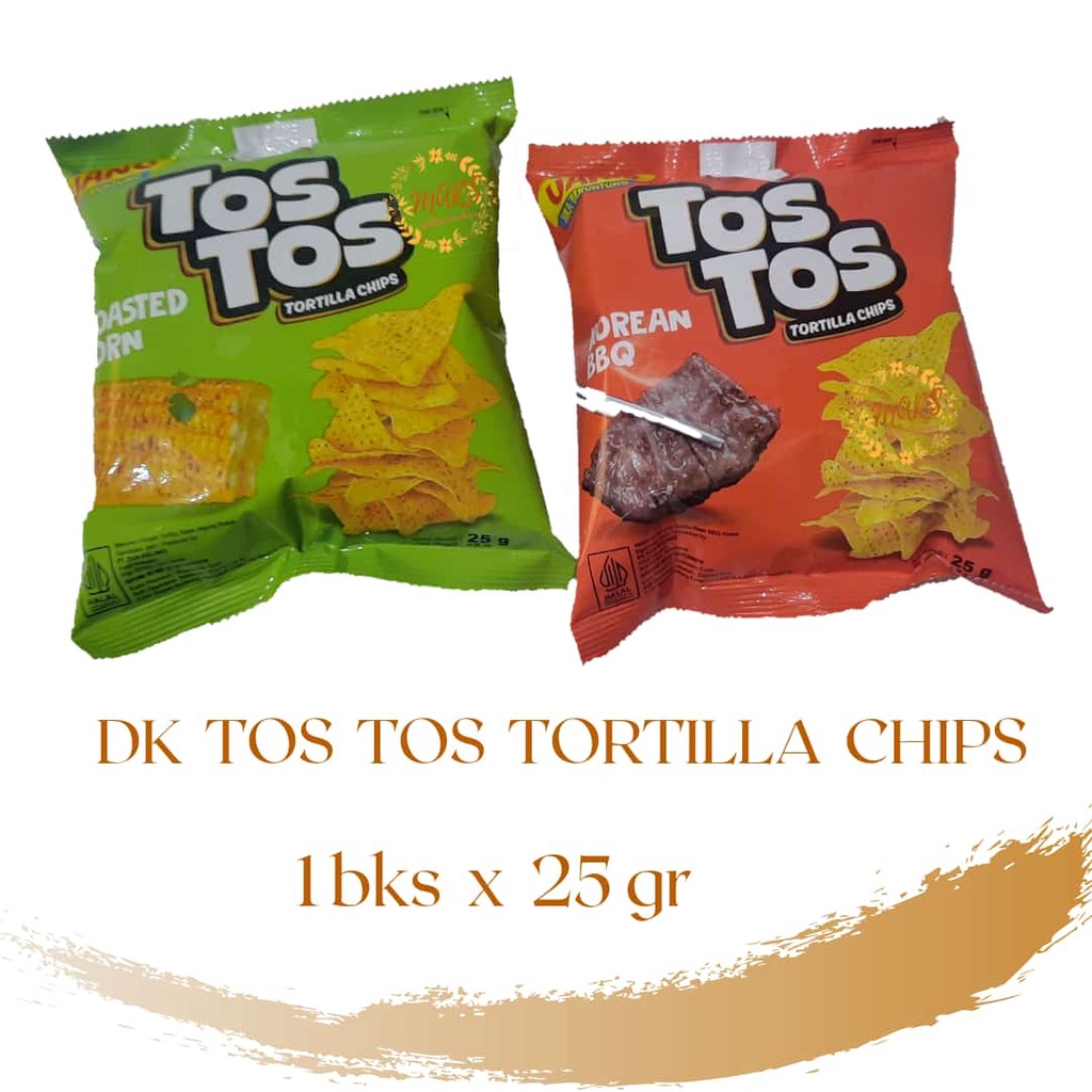 Dua Kelinci Tos Tos Tortilla Chips 1 bks x 25 gr