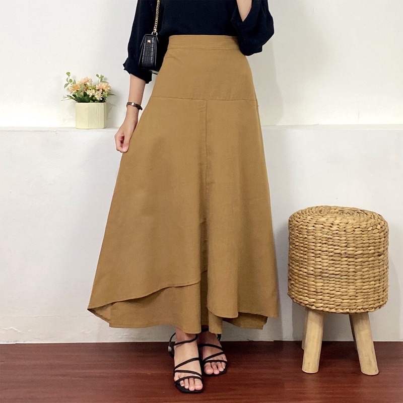 Monalica Rok Skirt - Rok Wanita - Bawahan Muslim