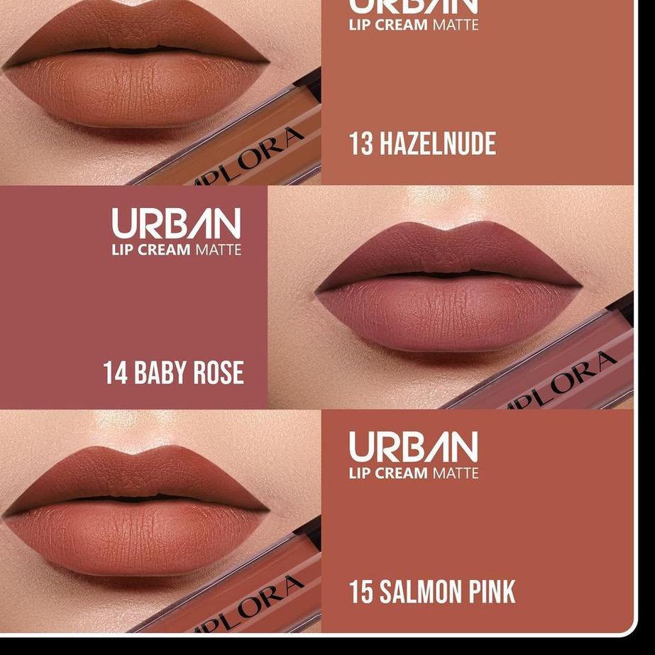 Ready Stock TGVB7 Implora (✔️BPOM) Urban Lip Cream Matte ( lipcream ) shade no 1 2 3 4 5 6 7 8 9 10 