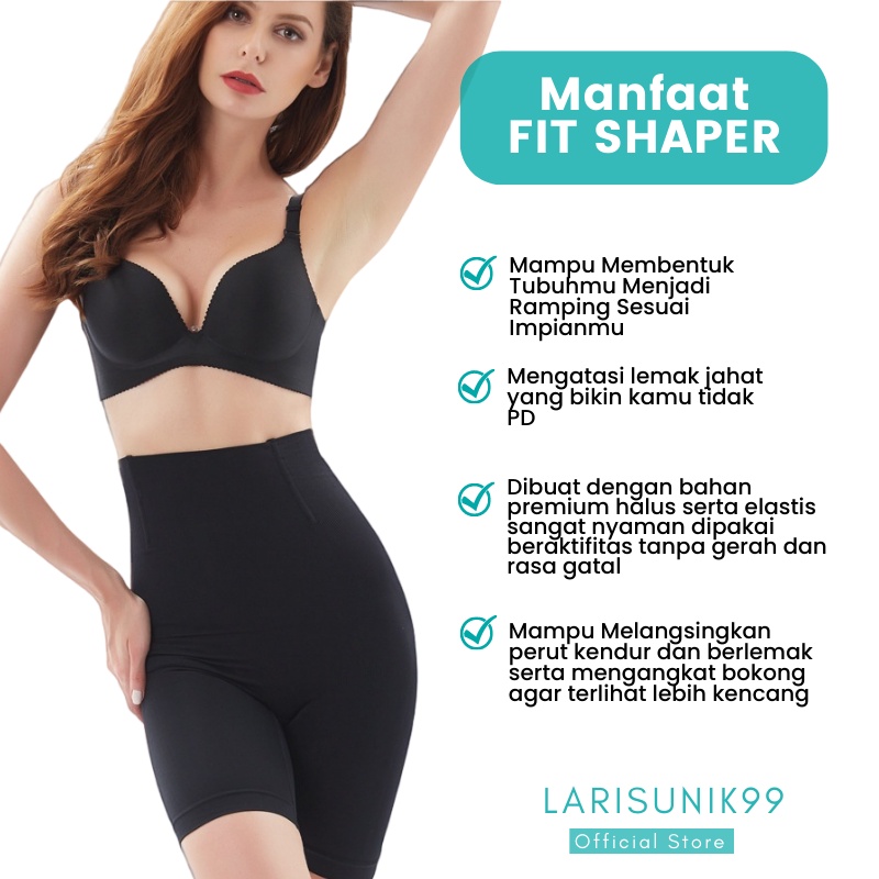 Celana Pembakar Lemak Munafie Fit Shaper Sepaha Pakaian Dalam Wanita Korset Pelangsing Underwear