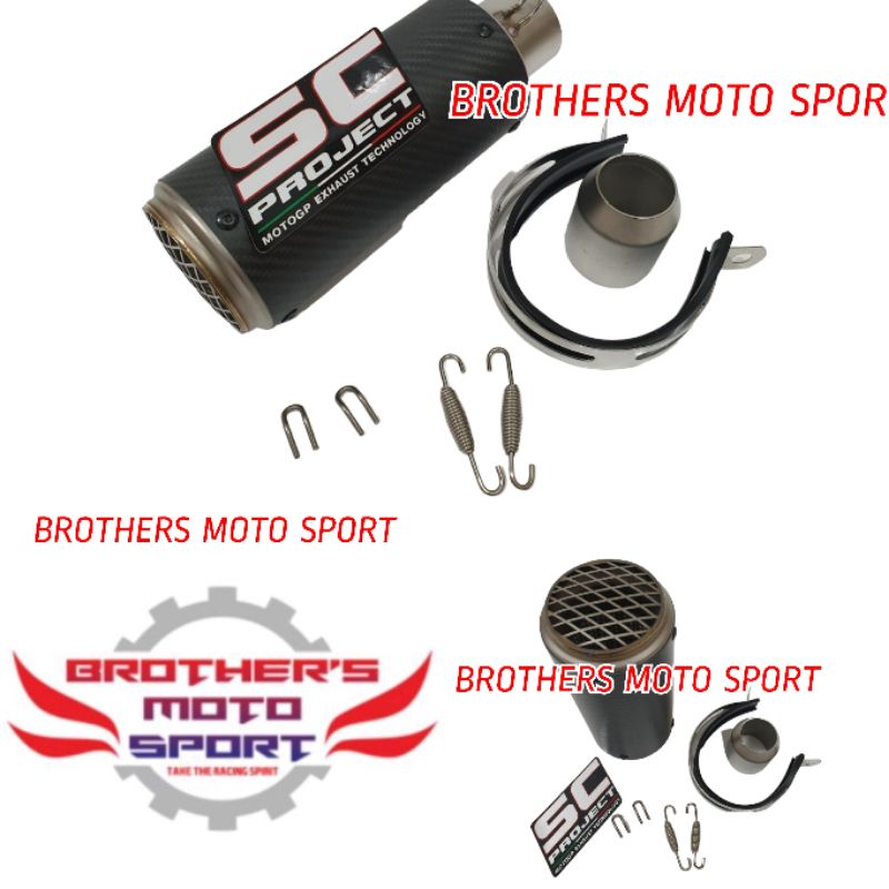 silencer sc project CR-T knalpot sc project carbon muffler sc project