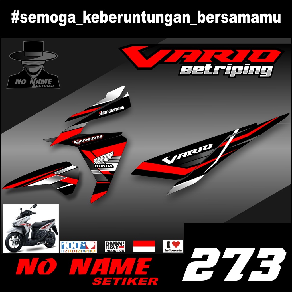 STRIPING VARIO 125 150 racing (273) TAHUN 2015 2014 2015 2016 2017 stiker sticker decal