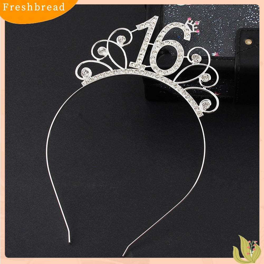 (Fresh) Bando Mahkota Tiara 16 / 18 / 21 / 30 / 40 / 50 / 60 / 80 Untuk Dekorasi Pesta Ulang Tahun