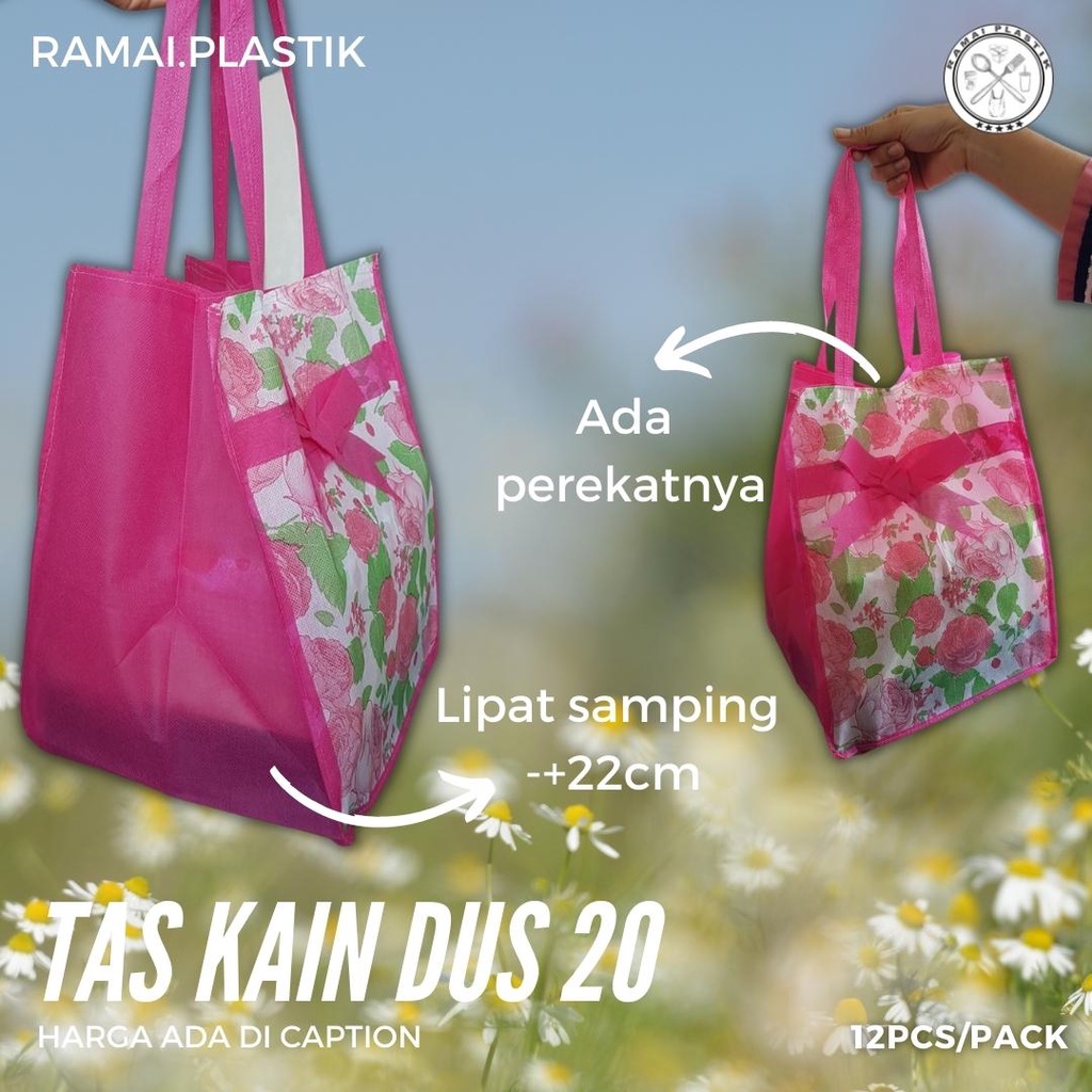 

Tas Kain pita untuk Dus 20 isi 12pcs/pack