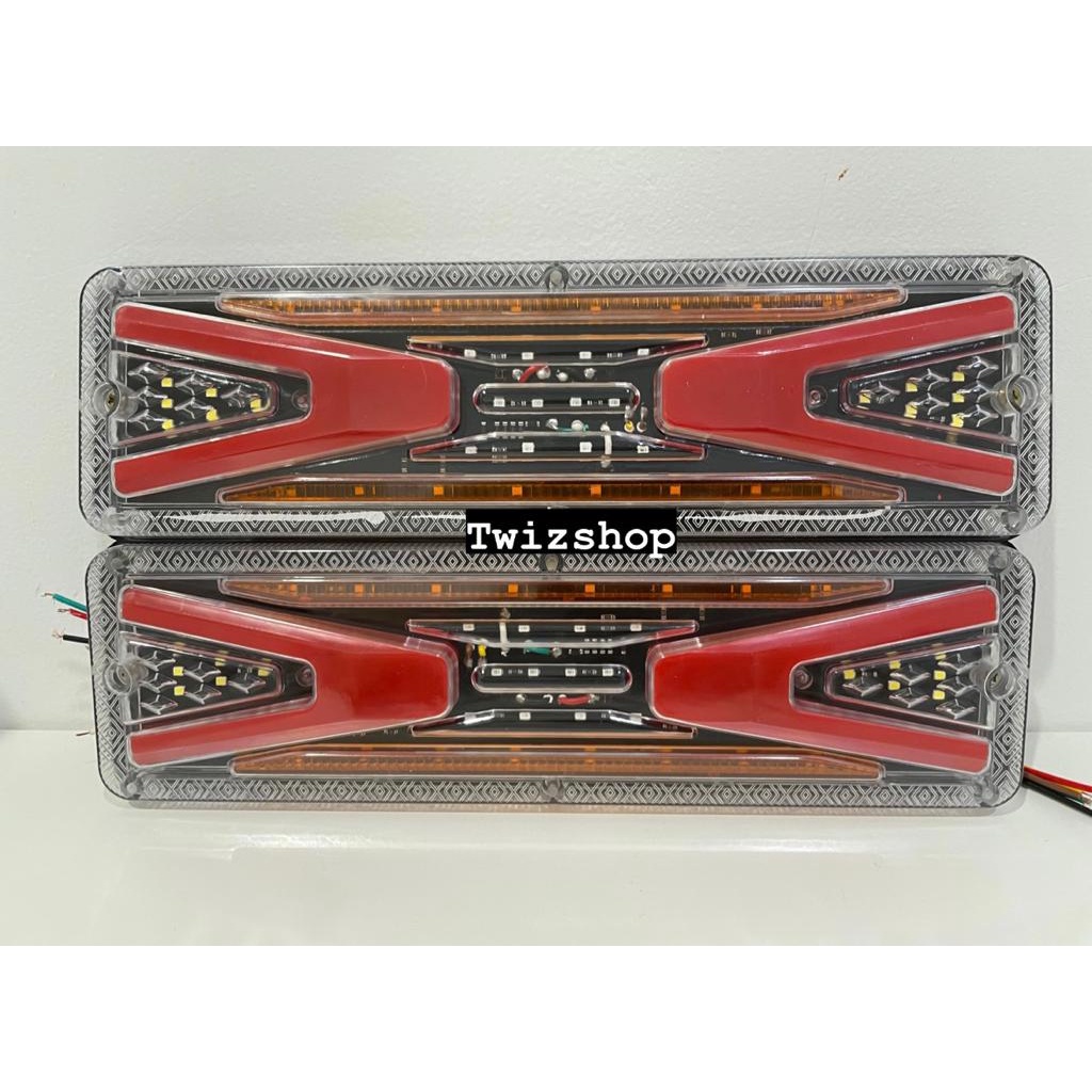 Stop Lamp 24 Volt 12 Volt Truk Model Merah / Lampu Rem Truck 12V 24V Model Merah