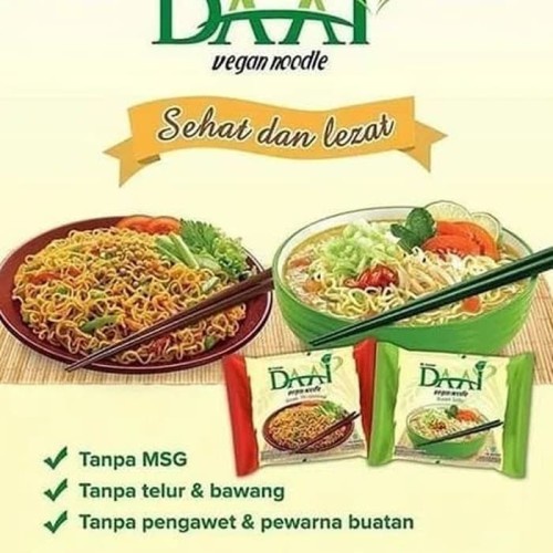 [HALAL] DAAI Vegetarian Noodle Rasa Kari 85gr / Dai Vegan Mie Instan Curry Mi Vege Vegan