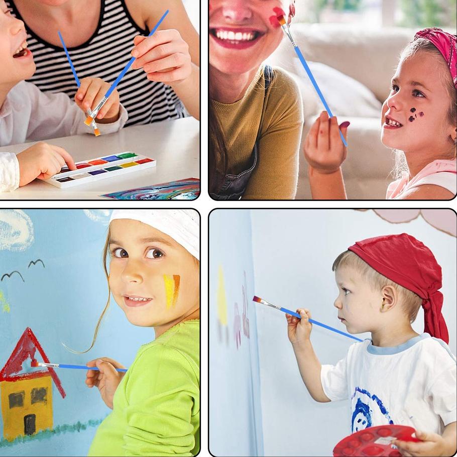 

Trendy 50pcs Kuas Lukis Set Paintbrush Paint Brushes Kuas Cat Minyak Dan Air ✓