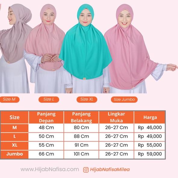 Nafisa At Home PREMIUM PART 2 | Hijab Instan Kaos Premium - Hitam, M