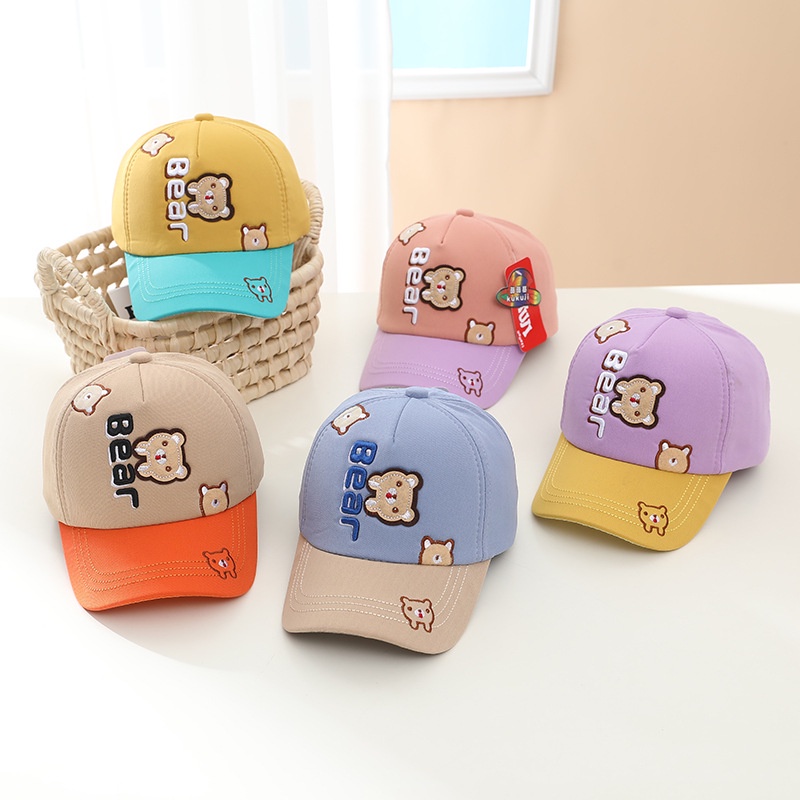 COD!! topi keren anak laki laki dan perempuan umur 1-4 tahun motif VERTI BEAR lucu import premium / babylovanta