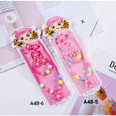 SET KALUNG GELANG CINCIN ANAK MUTIARA KARAKTER ANAK LUCU SKU A48