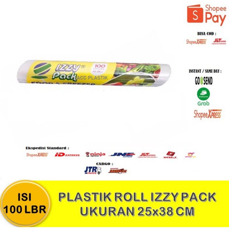 KANTONG PLASTIK BUAH MODEL ROLL / Plastik HD Roll Buah Sayur Plastik Foto Copy UK 25X38 CM